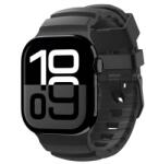 Spigen WBS2 szíj Apple Watch 49/46/45/44, szellőző, prémium szilikon, Fekete (AMP10508) (AMP10508)