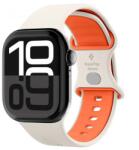 Spigen Nano Pop szíj Apple Watch 42mm/41mm/40mm/38mm, prémium szilikon, alumínium csattal, Bézs (AMP09326) (AMP09326)