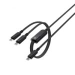 ACEFAST C5-11 USB-C 2 x USB-C kábel, 100W, 1.2m, Fekete