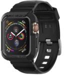 Spigen Rugged Armor Pro Case Spigen for Apple Watch 44mm Series, TPU és szilikon pánt, Fekete (062CS25324) (062CS25324)
