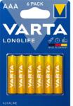VARTA Longlife LR03 AAA elem, 1, 5V, 6 darab
