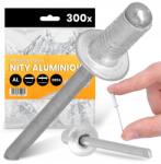 TRCR 300x Törhető Szegecsek 4, 8x14 mm Alumínium Acél Horganyzott Rozsdamentes Ni Iu (SE030311373)