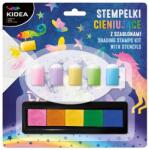 Derform Nyomdák Dekoratív Bélyegzők Gyerekeknek Kidea árnyékoló szett (Stempelki cieniujące pieczątki z szablonami)