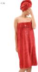 Shein Piros Turbán Törölköző Szett S07__75X135CM (sh2211229078222737)