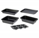 La Cuisine 5 db-os acél sütőlap szett tapadásmentes felülettel (KO-309400400)