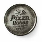 HENDI 778937 Recipe Collection Black porcelán pizzatányér - Ø 330 mm, fekete (0778937)