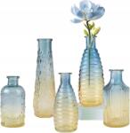  5x Dekorációs Vázák Nordic Glass Sárga Tengeri Virágok Otthoni Esküvő (FGT54)