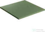 Omnires AQUAROCK M+ 80x80 cm-es kompozit zuhanytálca, szifonnal és takarófedéllel, olive AQUAROCK80-KOL (AQUAROCK80-KOL)