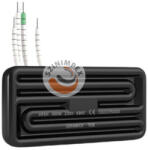 CERAMICX HFEH-TCK - Fél lapos üreges kerámia infravörös fűtőelemek 300 W, 230 V | 122x 60 mm | Fekete