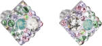 Pavona Rombusz alakú, különböző színű Swarovski kristályos ezüst bedugós fülbevaló 31169.3 sakura (31169.3 SAKURA)