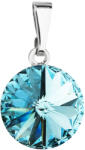 Pavona Kerek, kék Swarovski kristályos divatékszer medál 54001.3 light turquoise (54001.3 LIGHT TURQUOISE)