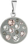 Pavona Kerek, barna Swarovski kristályos divatékszer medál 54024.3 (54024.3)