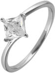 Pavona Négyzet alakú, fehér cirkóniás ezüst gyűrű 15006.1 crystal Méret: 57 (Átmérő 18, 1 mm) (15006.1-57)