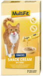 MultiFit Recompense cremoase pentru pisici, cu brânză și taurină 7x15 g