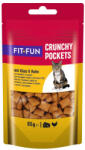 Fit+Fun Crunchy Pockets Recompense pentru pisici adulte cu pui și brânză 65 g