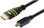 TECHLY Cablu HDMI tata - Micro HDMI tata, High Speed, 1M, 4K, Techly ICOC HDMI-4-AD1, Negru (ICOCHDMI-4-AD1)