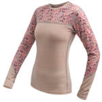 Sensor Merino Impress, dl. rukáv női póló XL / bézs