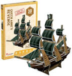 CubicFun 3D-s puzzle 24 db-os - Anna királynő bosszúja - Feketeszakáll angol kalóz zászlóshajója (CUBICFUN230319)