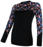 Sensor Merino Impress (long sleeve) női funkcionális felső XL / fekete/kék