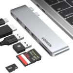 UGREEN CM380 USB-C Hub, Thunderbolt 3 40Gb/s, Power Delivery 100W, Gri (80856)