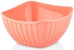 IRIS LUXPLASTIC L-00651 Viva snack szögletes tál rózsaszín 300ml (L-00651)