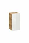 Comad Dulap lateral suspendat 35 cm cu 2 sertare si 1 usa Comad Aruba alb lucios si stejar Craft (ARUBA WHITE 810 FSC)