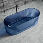 Rune Cada freestanding din rasina Rune MonBlari 170x80 cm alb si albastru transparent (TW-8301TM)