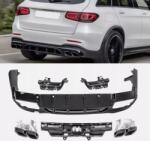  Hátsó Diffúzor Hátsó Betét Mercedes Glc W253 X253 Suv Lifting Fekete Fényes