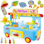 Stator Gyerekkonyha Food Truck Shop Mini Bar Mobil Interaktív Busz (N79)