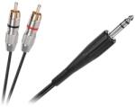Lechpol Cablu JACK 6.3 stereo - 2 x RCA 1, 8 m (KPO3867-1.8)