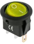 Lechpol Intrerupator rotund galben cu iluminare IRS-101-8C/D (PRK0018E)