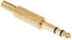 Lechpol Mufa tata jack 6.3 mm stereo, metal aurit (WTY0027)