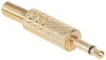 Lechpol Mufa tata jack 3.5 mm mono, metal, aurita (WTY0013)