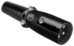 Lechpol Mufa XLR tata, 3 pini, neagra (WTY0049)