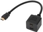 Cabletech Adaptor HDMI tata - 2 x HDMI mama 30 cm (ZLA0791)