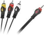 Lechpol Cablu Jack 3.5 4 poli la 3 RCA, 1.5 m (KPO2851L-1.5)