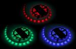 Rebel Banda LED RGB IP65 5 m, 12 V, 150 LED 5050 SMD, PCB alb (LED0139-2)