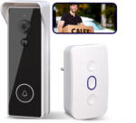 Calex Set Sonerie video Calex Smart 2K cu difuzor wireless, WiFi, Negru (5501000801) - voipshop