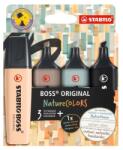 STABILO Textmarker Stabilo Boss Original NatureCOLORS, 4 culori, blister SW70425