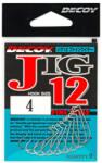 Decoy JIG12 jig horog sz. 1, finom drót, szett (BFF-805589)