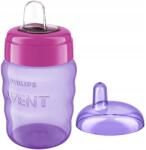 Philips Csepegésmentes Bögre Philips Avent SCF553/03 Szájfeltéttel 260ML 9M+ Lila (SCF553/03)