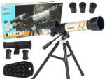 LEAN Toys Telescop Educațional Subțire cu Suport pentru Telefon Alb (9451)