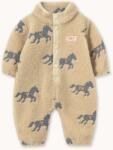 Tinycottons bébi rugdalózó HORSES SHERPA ONE-PIECE - bézs 92