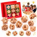 Stawscy 9 Db-os Logikai Fa Puzzle Szett Fa Puzzle Iq (BPM-010)