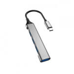 Dudao Hub USB-C Dudao A16T, 1 x USB-A 3.0 - 3 x USB-A, Negru - gsmboutique