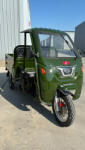 Saige Tricicleta Electrica Knight Z, Cabina cu Parbriz, Bena mare 160x105, Autonomie 70 km, Motor 1500W, 72V 58Ah, fara permis (Saige Knight Z verde1)