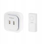 Rebel Vezeték nélküli ajtócsengő 2xUSB 150m IP55 vízálló Rebel (URZ3266)