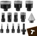 Bigstren Carote diamantate 6-68mm M14 - set 13 buc în trusă 83354 (5904665712801)