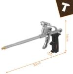 Bigstren Pistol metalic pentru spumă poliuretanică cu reglarea debitului 82992 (5904665712870)