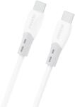 Dudao L25SC töltő- és adatkábel, USB-C - USB-C, 60W, 480 Mbps, 1m, Fehér